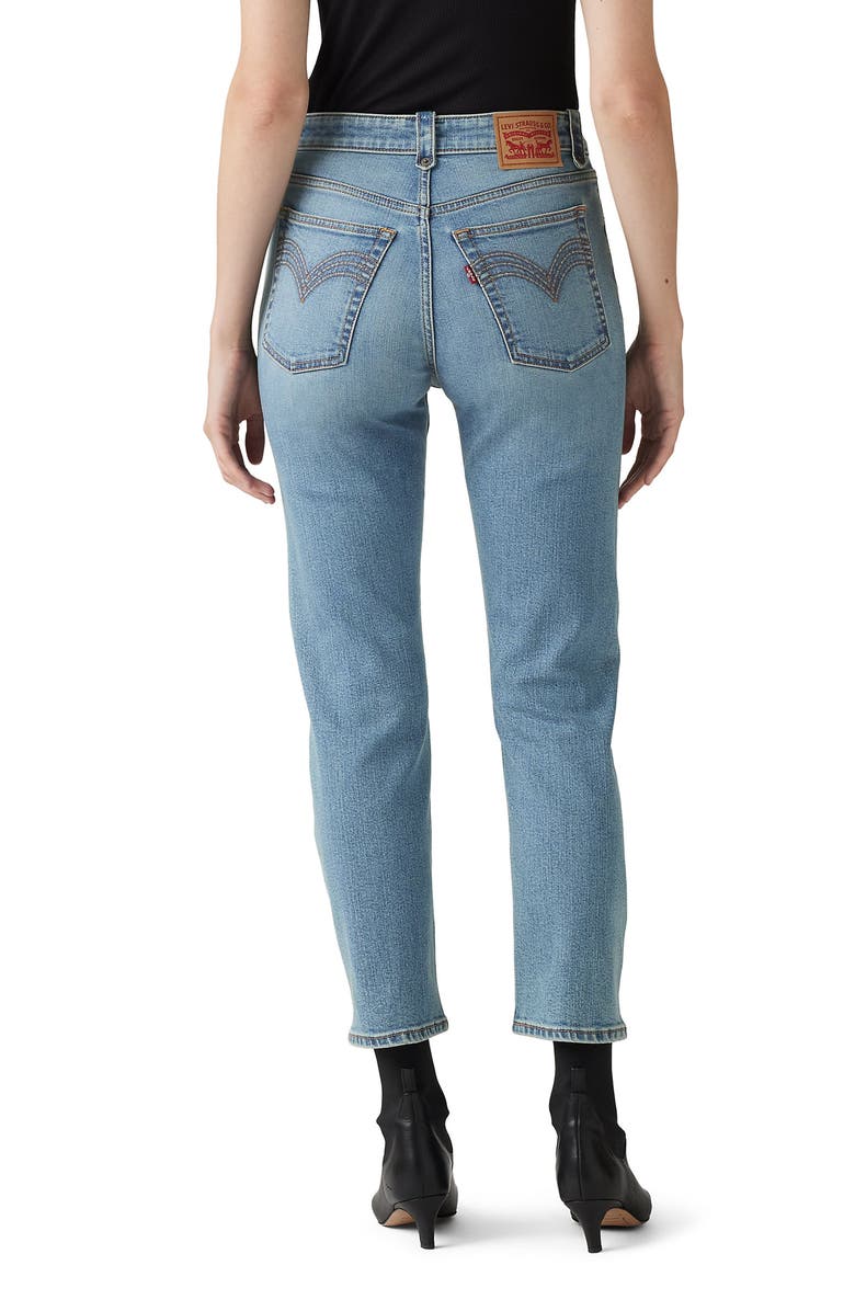 Levi's<sup>®</sup> Wedgie Western High Waist Straight Leg Jeans, Alternate, color, Which Way West