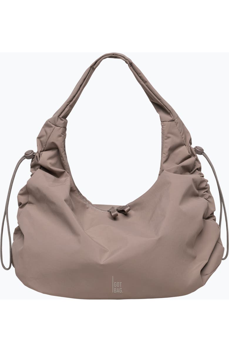 GOT BAG Mellow Bag Recycled Nylon Slouchy Hobo, Main, color, Oyster