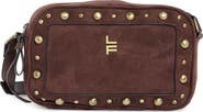 London Fog Faux Suede Bubble Studs Camera Bag