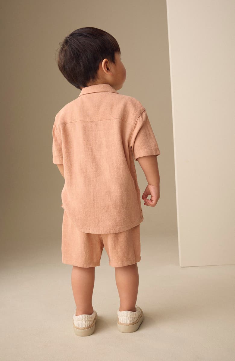 NEXT Kids' Camp Shirt & Shorts Set, Alternate, color, Orange