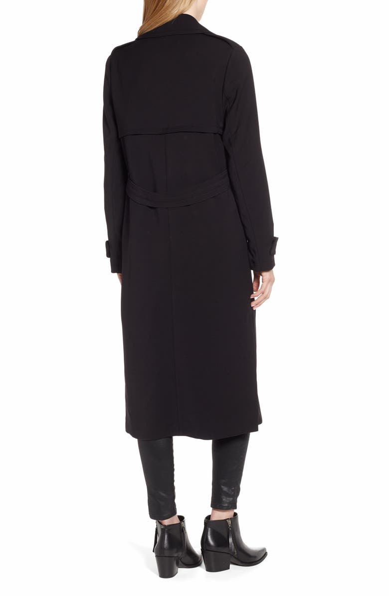 Kenneth Cole New York Ponte Trench Coat, Alternate, color,