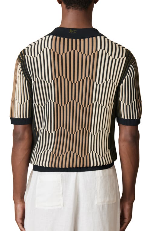 Reiss Andre Stripe Camp Shirt