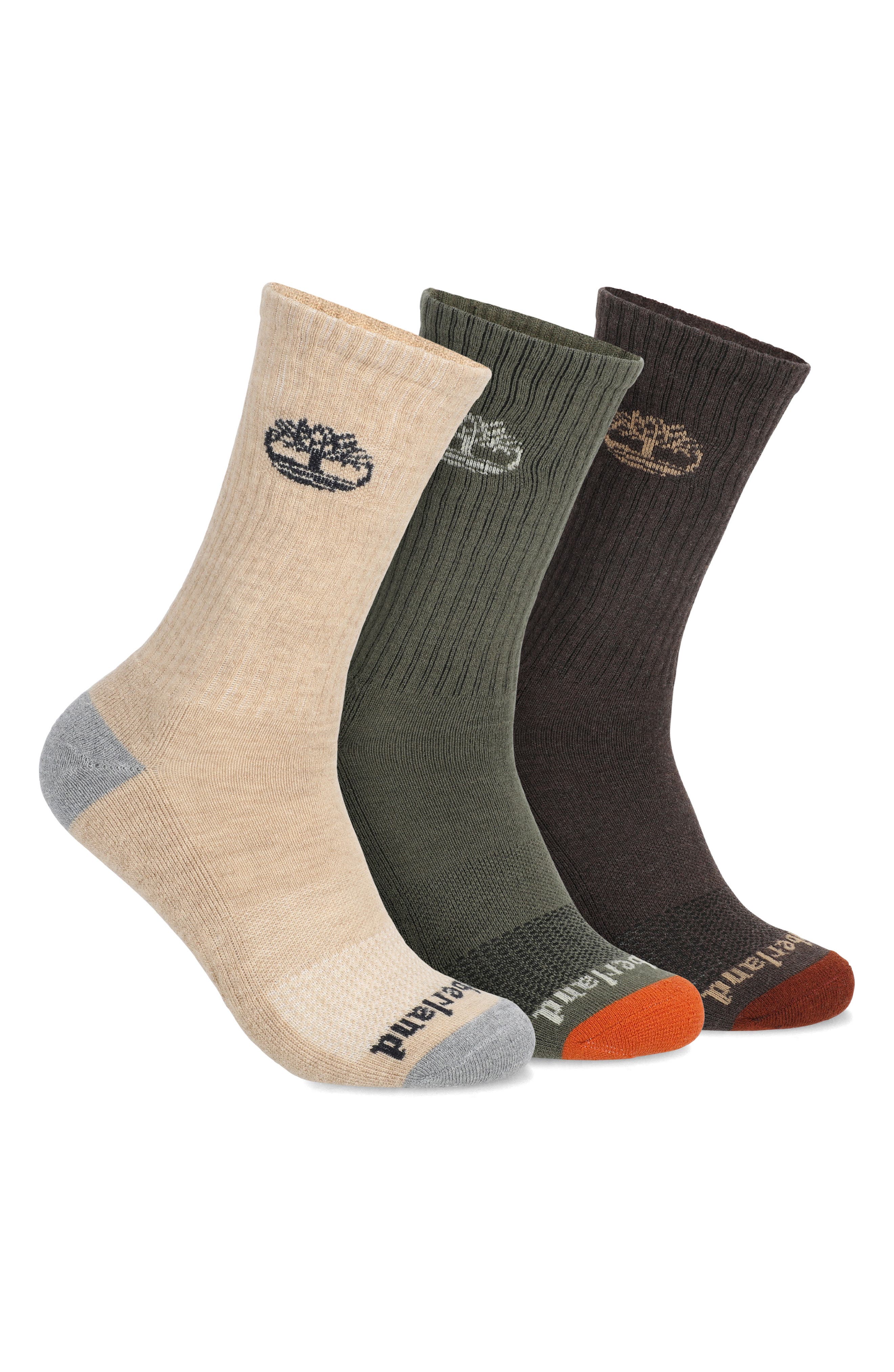 3-Pack Tree Wool Blend Hike Crew Socks