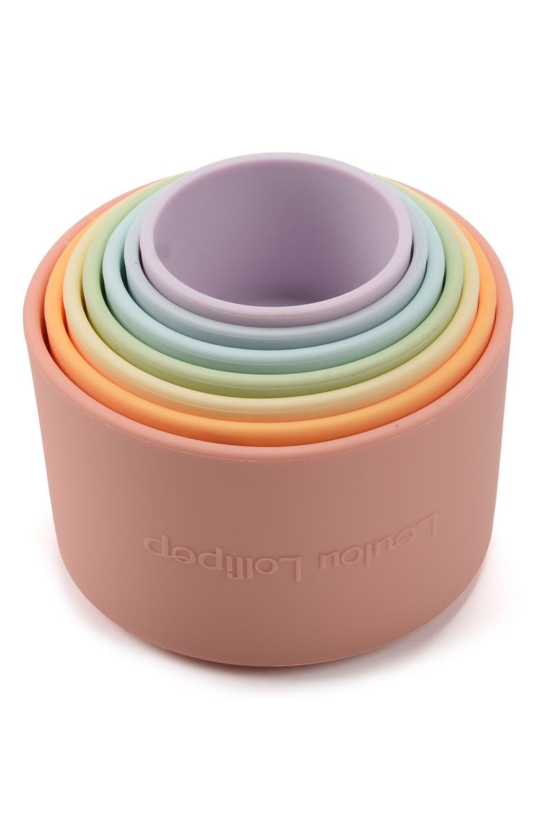 Loulou Lollipop Silicone Stacking Cup Toys, Alternate, color, 