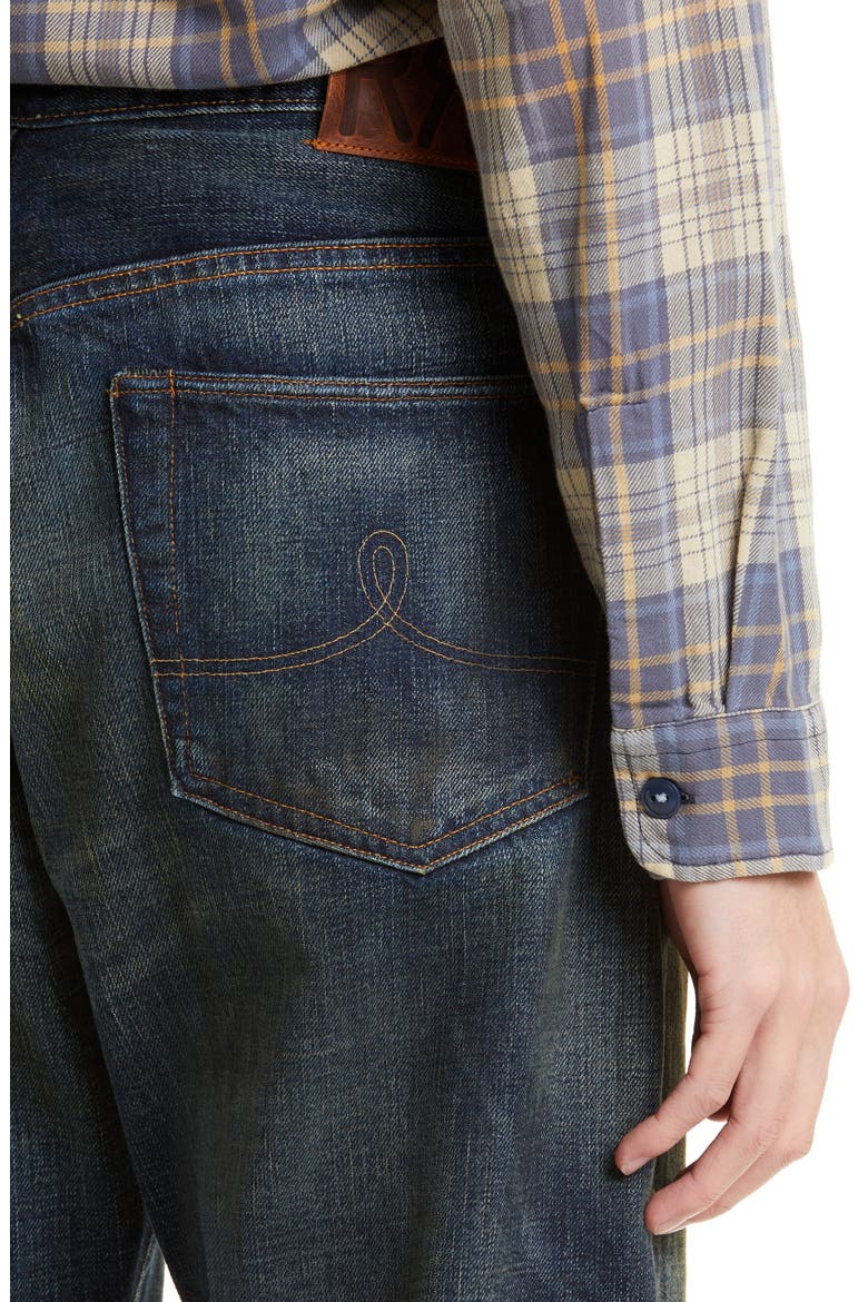 Vintage Straight Leg Jeans, Alternate, color, BLUE