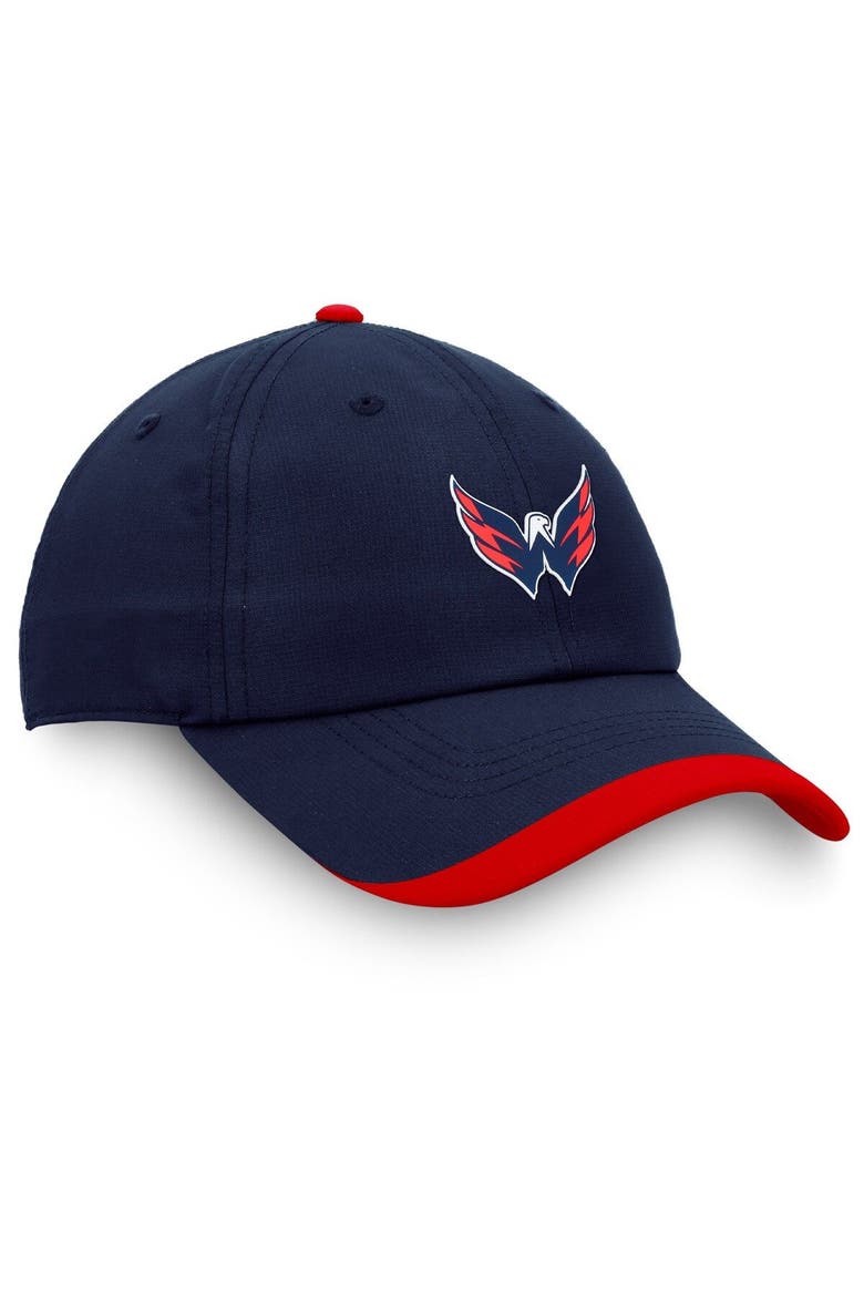 Men's Fanatics Branded Navy Washington Capitals Authentic Pro Rink Pinnacle Adjustable Hat, Alternate, color, Navy
