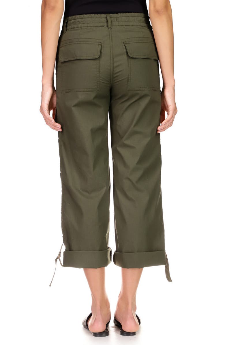 Sanctuary Cali Straight Leg Crop Cargo Pants, Alternate, color, Mossy Green