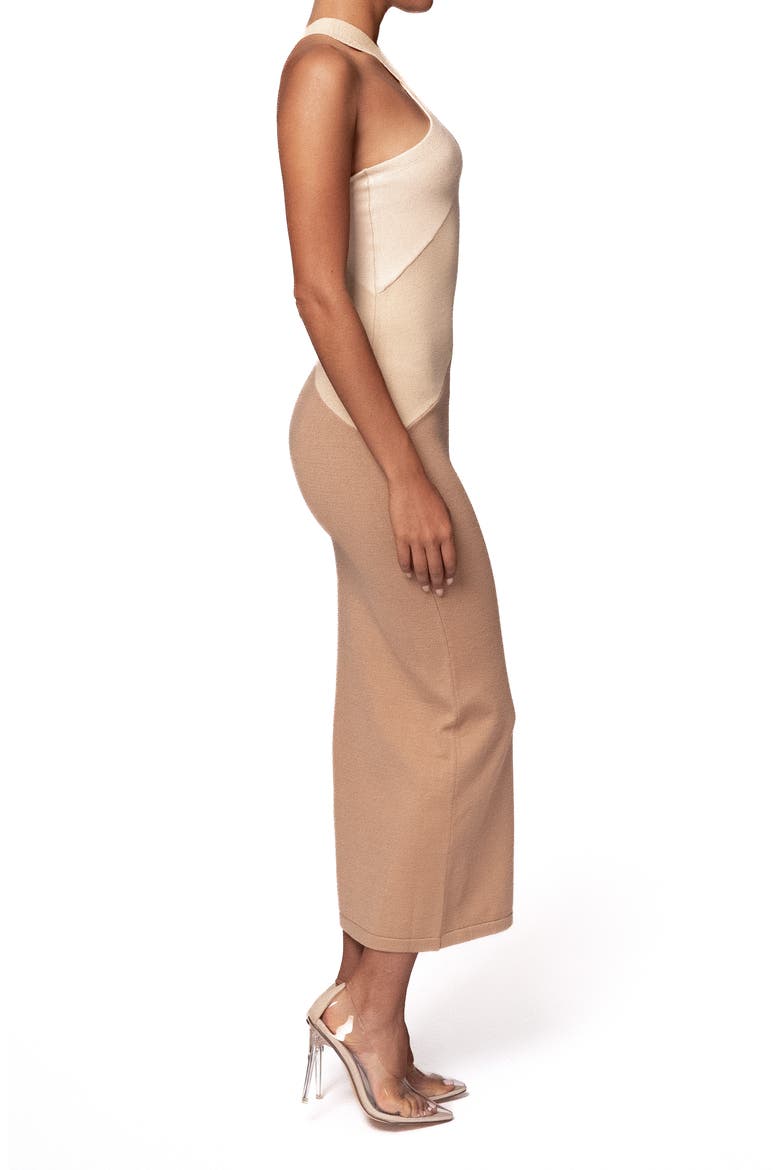 Steph Sleeveless Knit Maxi Dress, Alternate, color, BEIGE