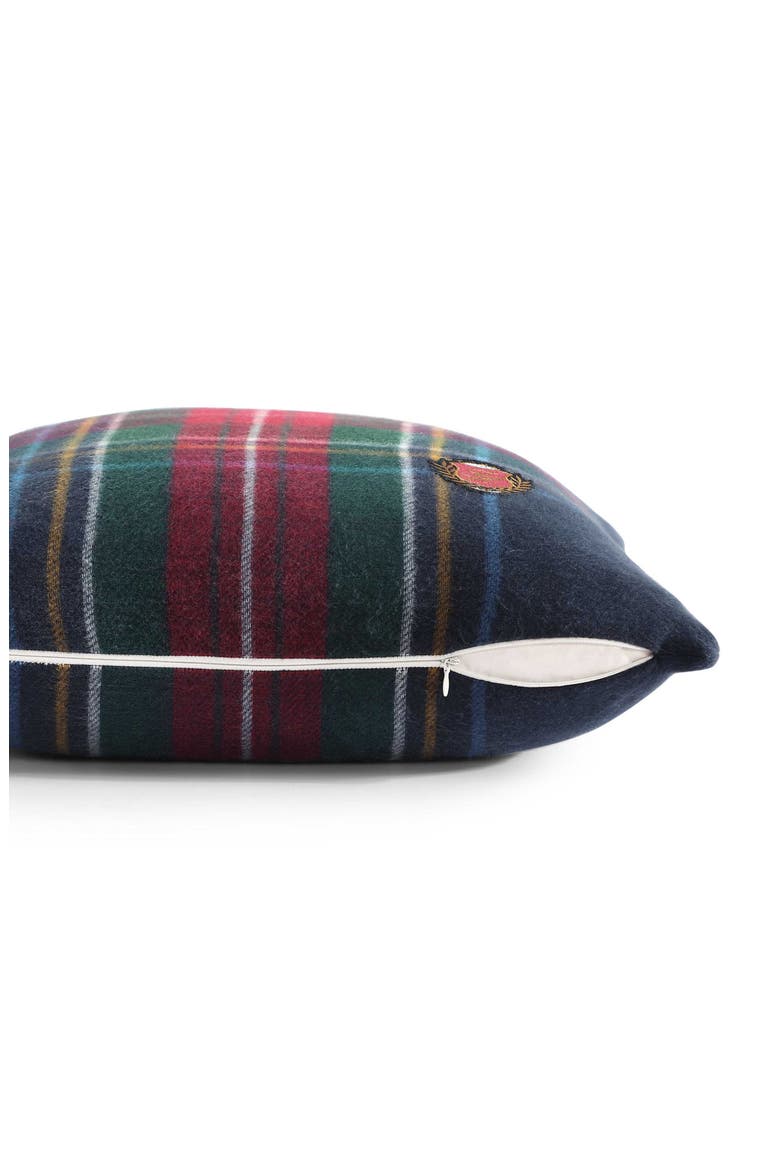Devon Tartan Decorative Pillow, Alternate, color, NAVY BLUE
