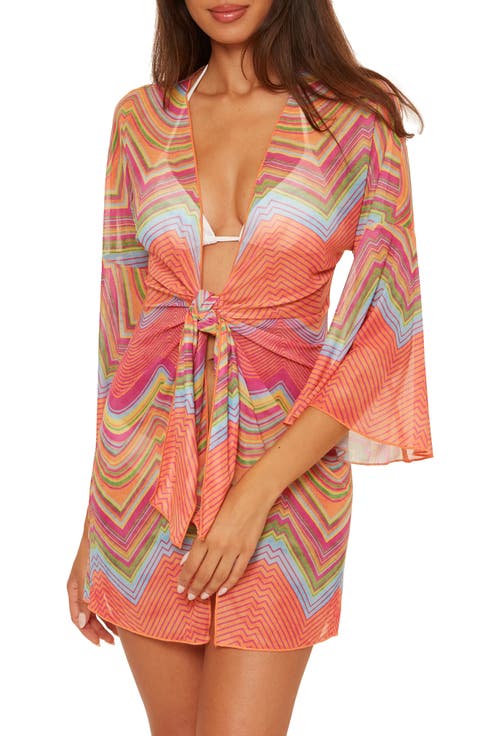 Summer Sunrise Tie Front Tunic