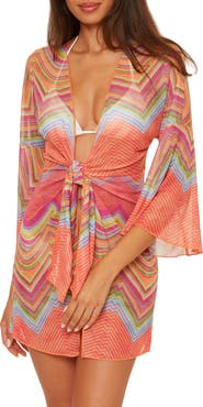 Becca Summer Sunrise Tie Front Tunic