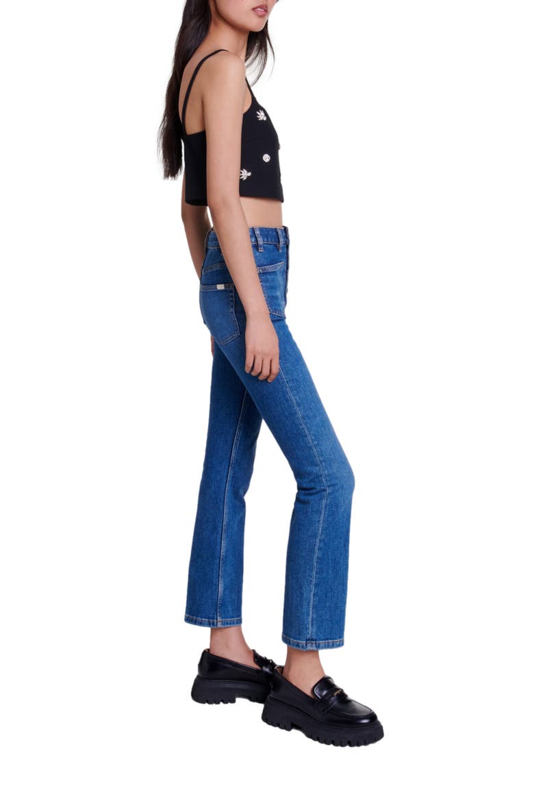 Diamanté crop top, Alternate, color, Black