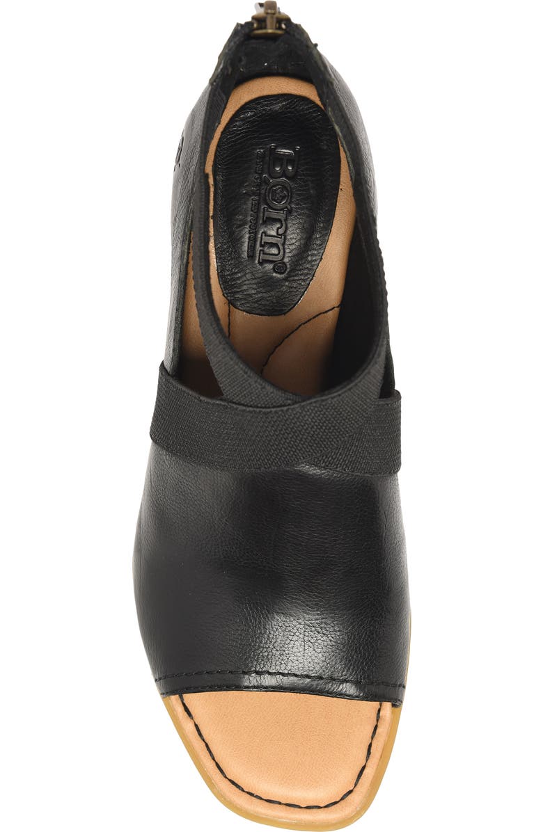 Børn Searing Stacked Heel Sandal, Alternate, color, Black Leather