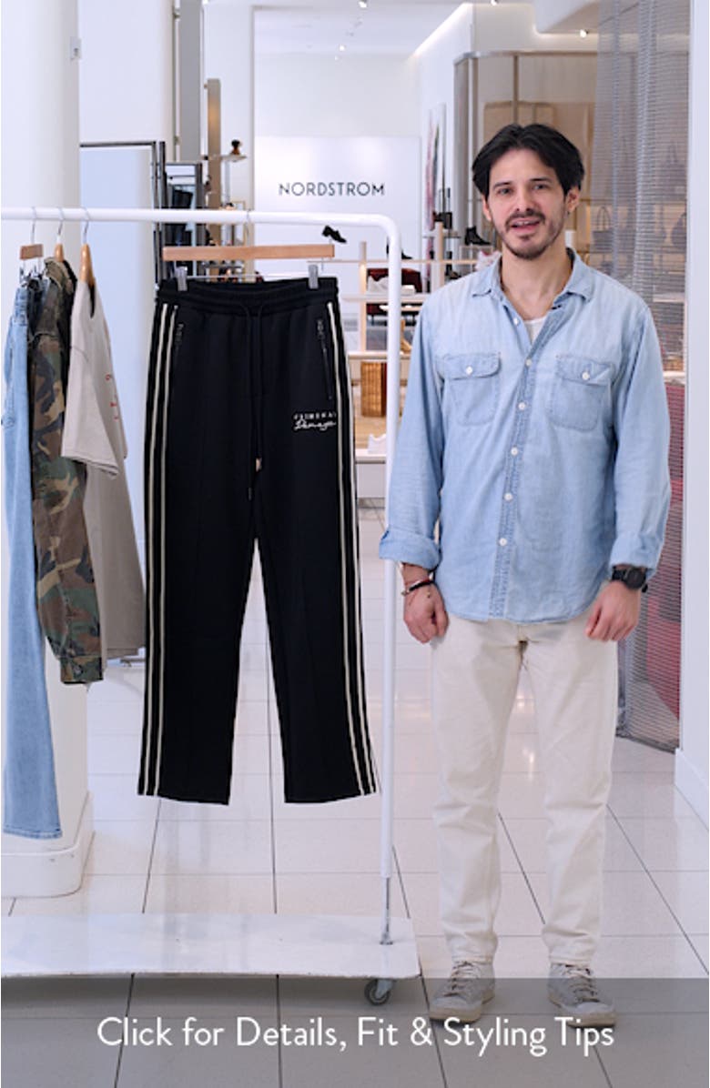 Dragon Embroidered Track Pants, sales video thumbnail