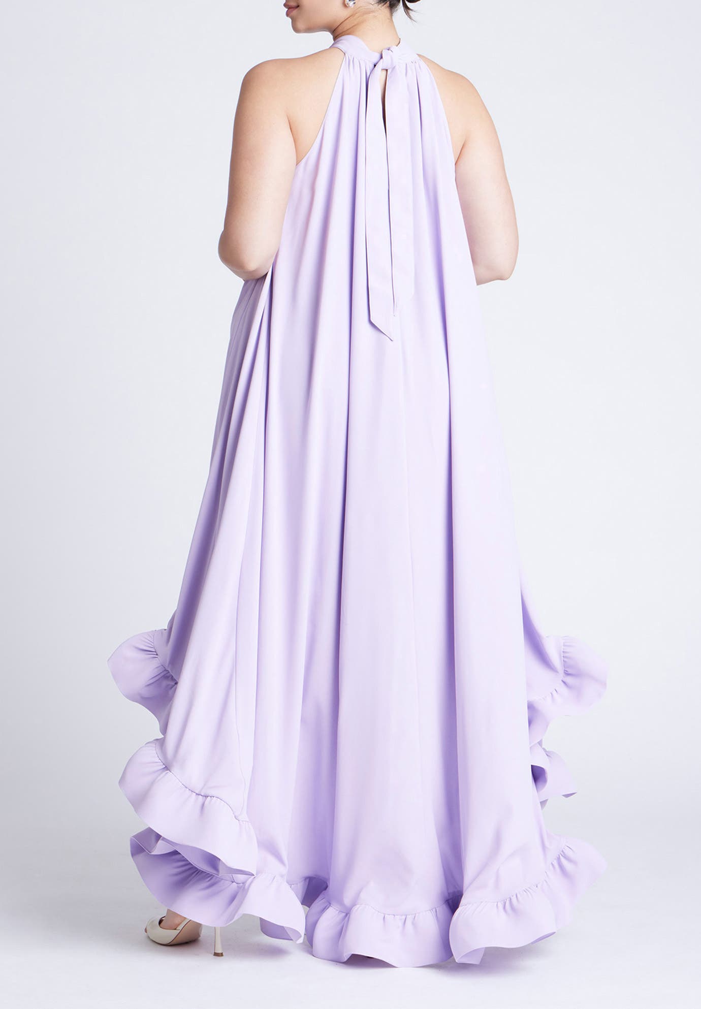 High Low Dramatic Ruffle Detail Dress - image 4