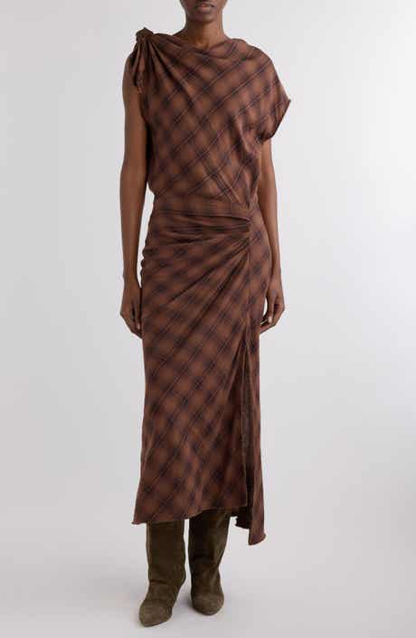 Isabel Marant Étoile Naerys Plaid Cotton Maxi Dress