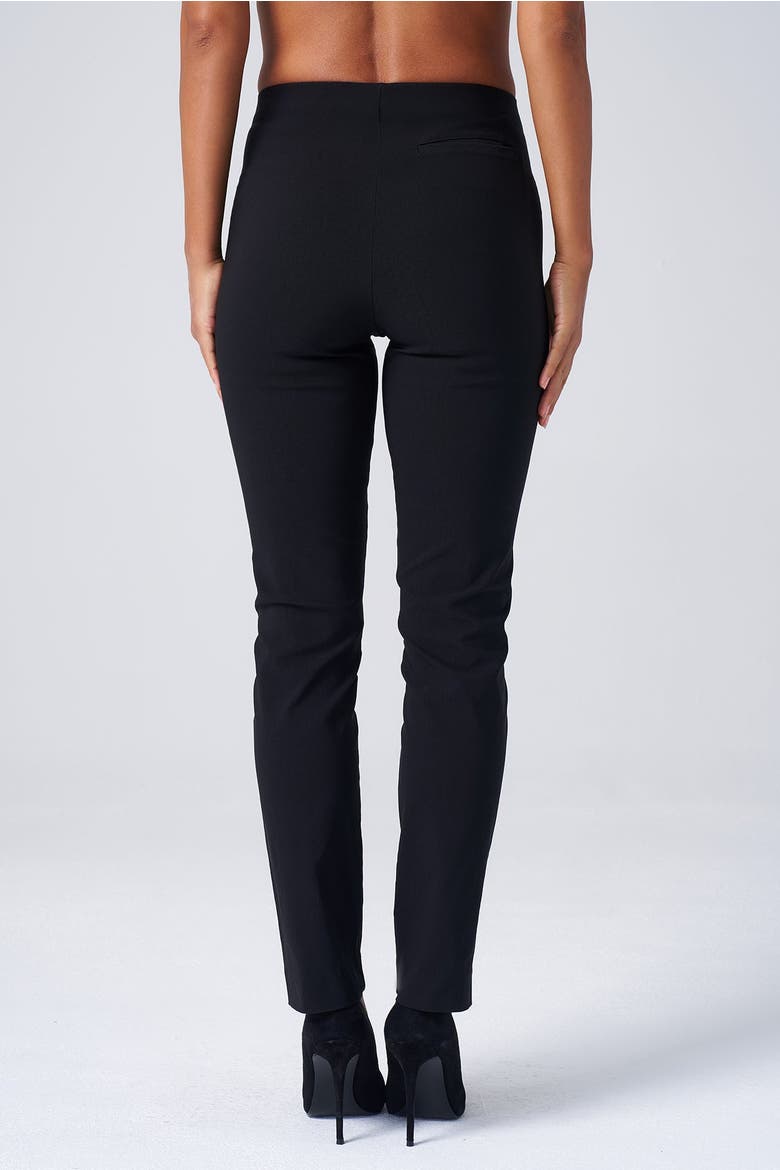 All Season Tapered Pull-On Stretch Pants, Alternate, color, Black