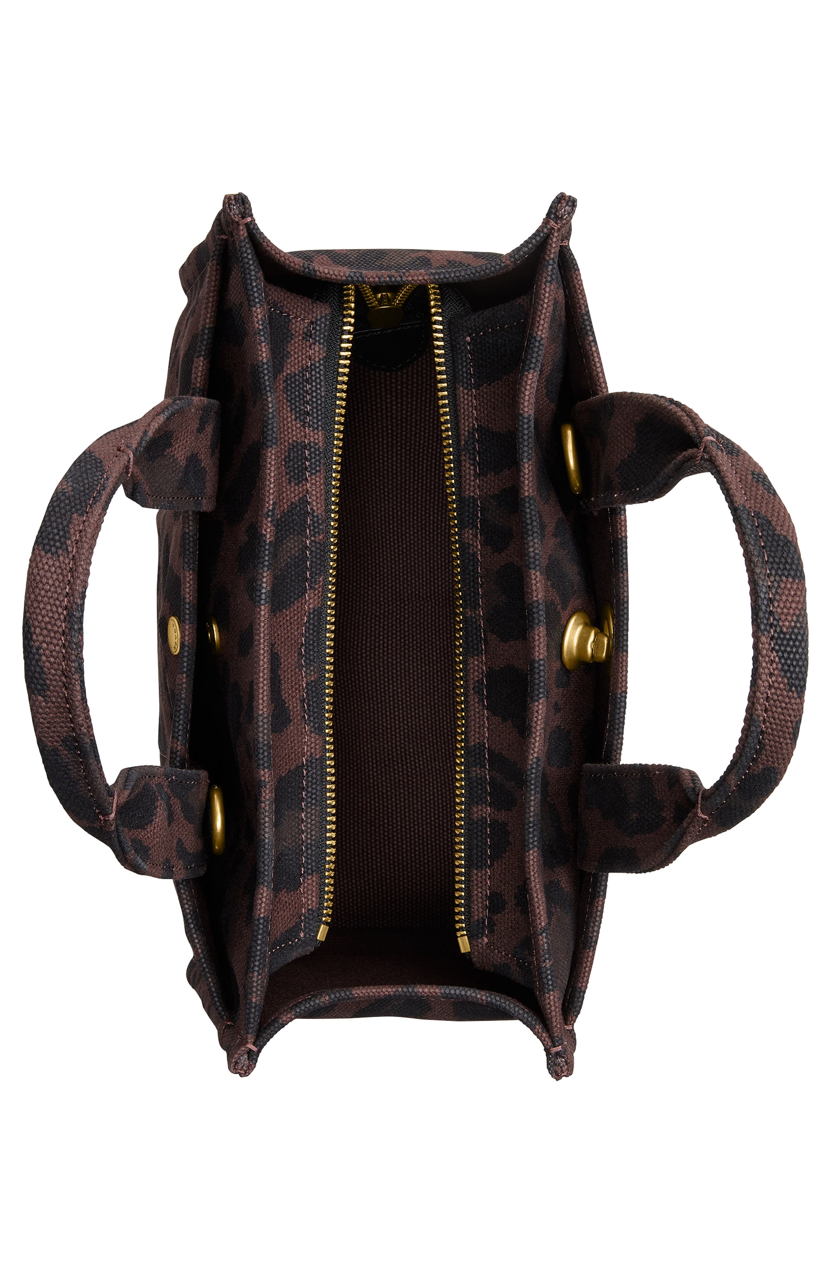 COACH Small Varsity Leopard Print Canvas Tote, Alternate, color, 