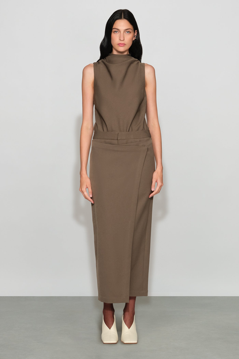 Simon Suiting Skirt, Main, color, mushroom