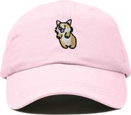 Dalix Leaping Corgi Embroidered Cap