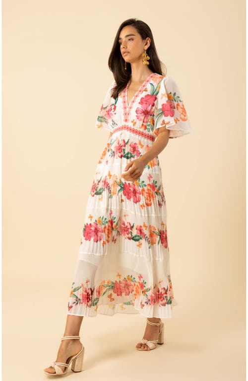 Hale Bob Angie Chiffon Maxi Dress In Multi