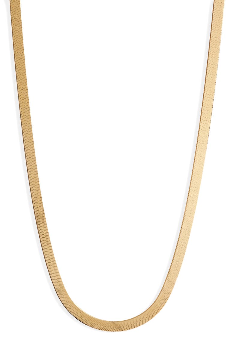 Argento Vivo Herringbone Chain Necklace, Main, color, GOLD