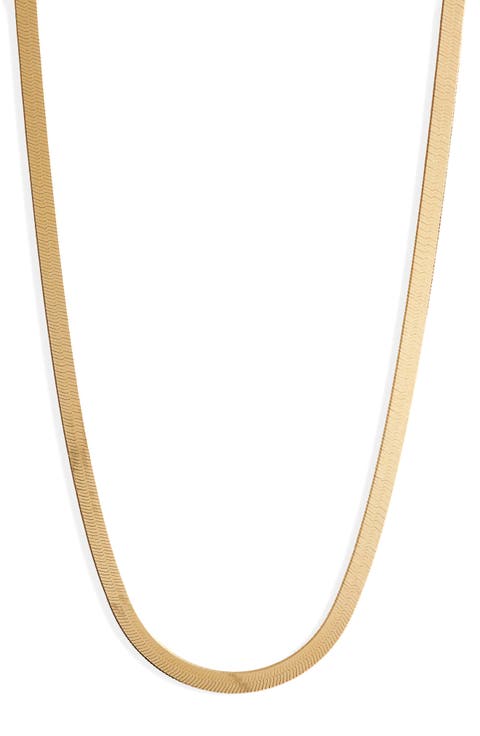 Argento Vivo Herringbone Chain Necklace