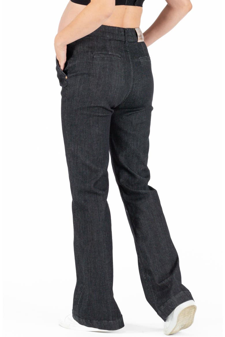 Sabrina High Waist Flare Maternity Jeans, Alternate, color, BLACK
