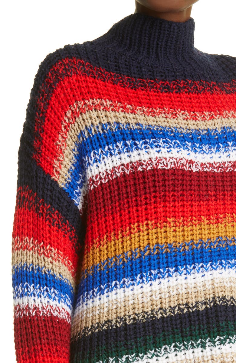 La Ligne Stripe Wool Sweater, Alternate, color,