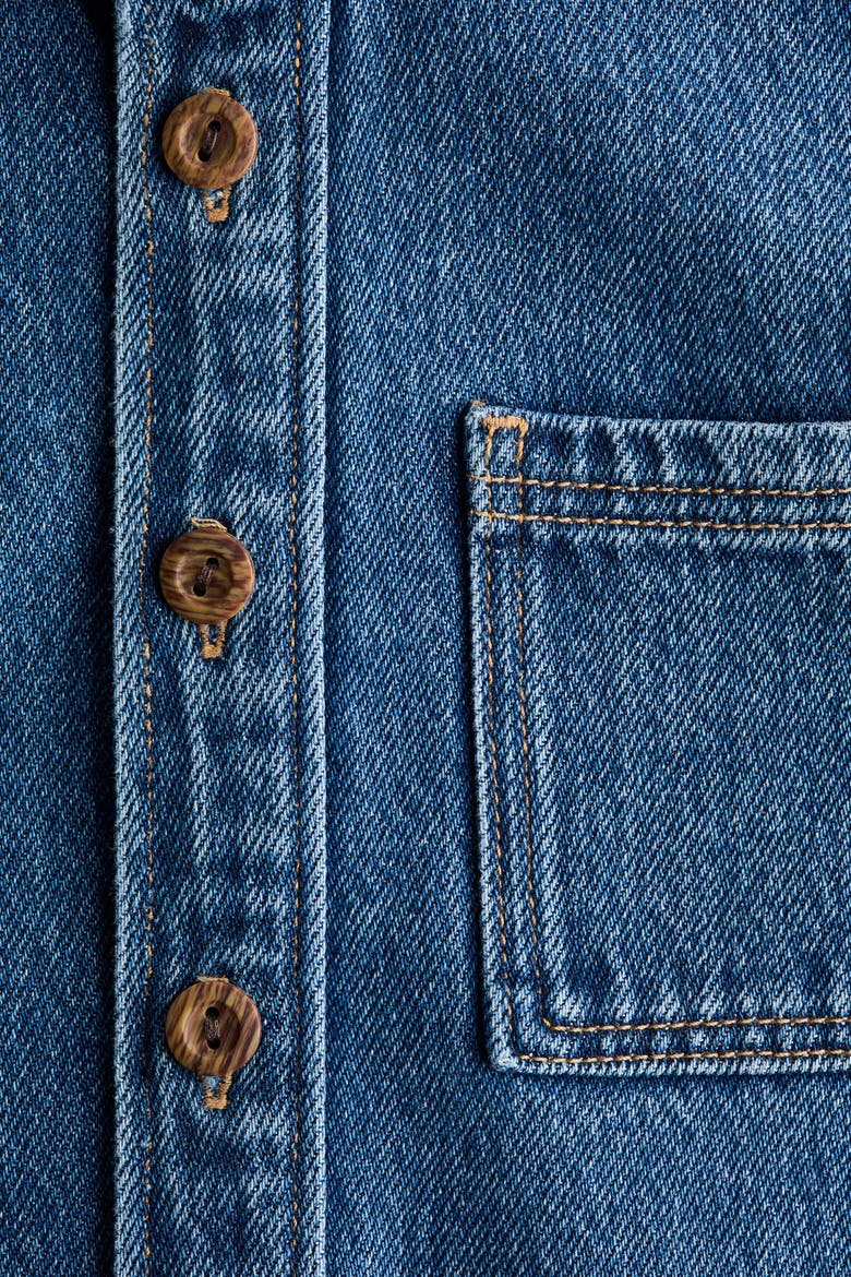 Denim Overshirt, Alternate, color, Denim blue