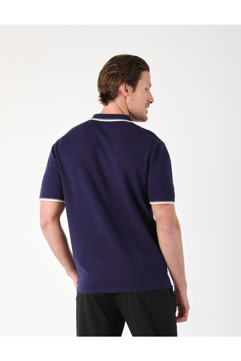 Elite Sweater Polo, Alternate, color, Navy/Oatmilk