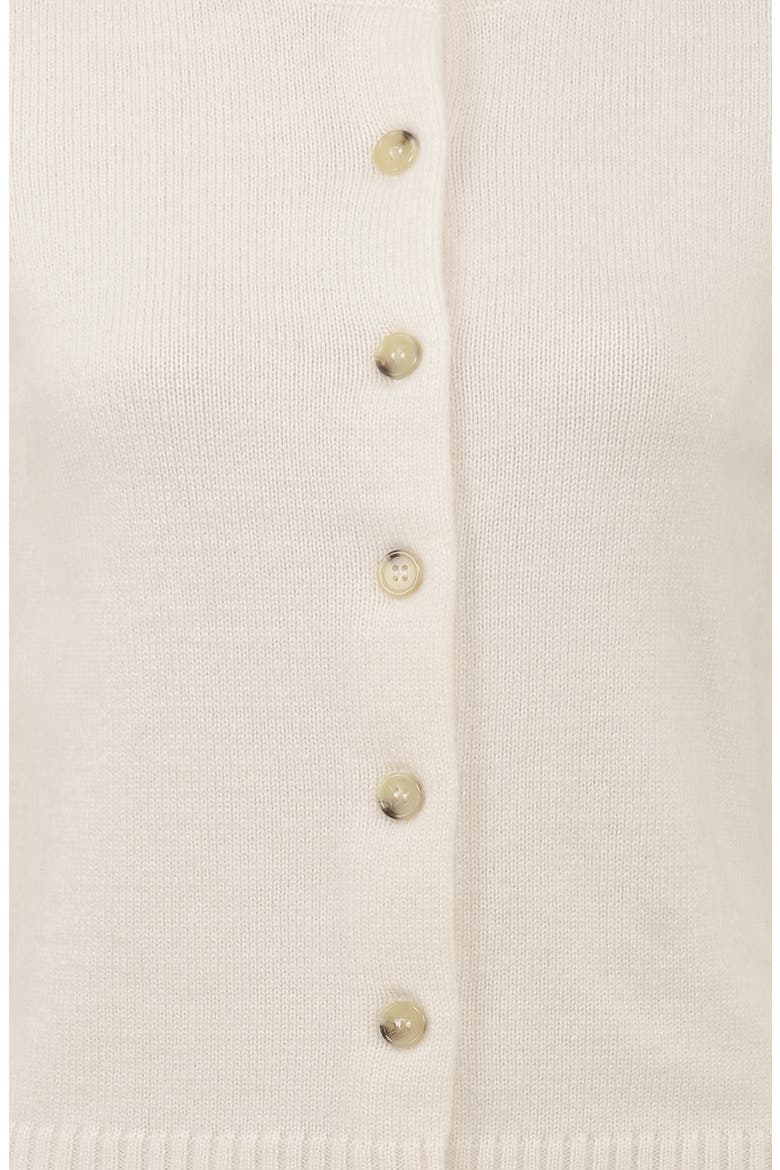 Signature Merino Wool & Cashmere Cardigan, Alternate, color, CREAM