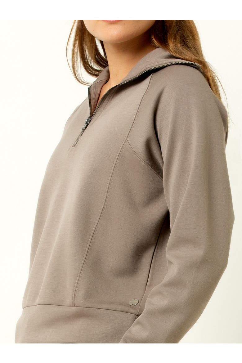 Ultra Soft 1/4 Zip Pullover, Alternate, color, Walnut