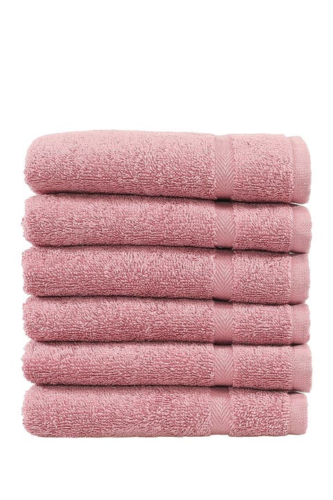 Denzi Washcloths - Set of 6 - Tea Rose