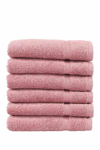 Linum Home Textiles Denzi Washcloths - Set of 6 - Tea Rose