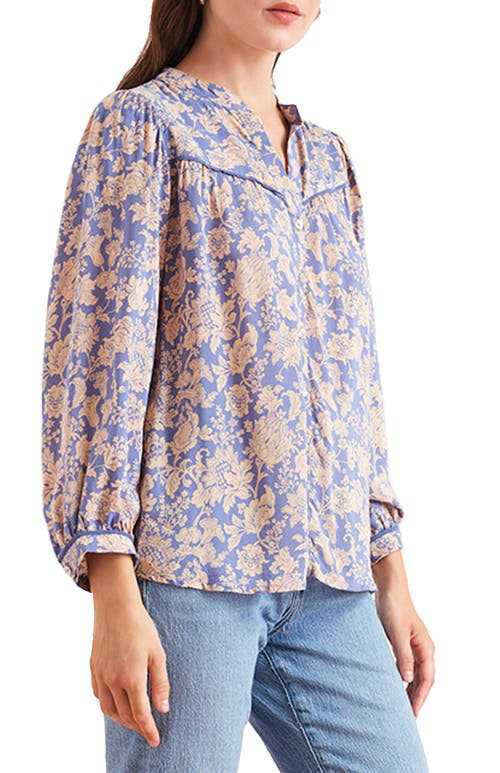 Paneros Clothing Anna Floral Button Up Blouse In Multi