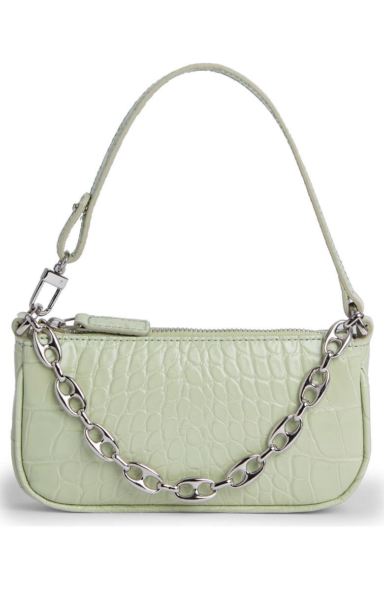 By Far Mini Rachel Leather Shoulder Bag, Main, color,