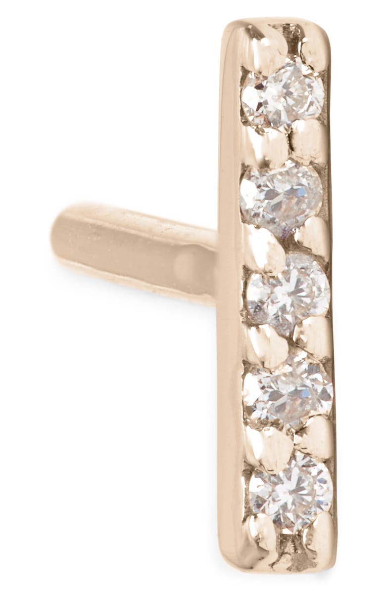 Kismet by Milka 5-Diamond Stick Stud Earring, Alternate, color,