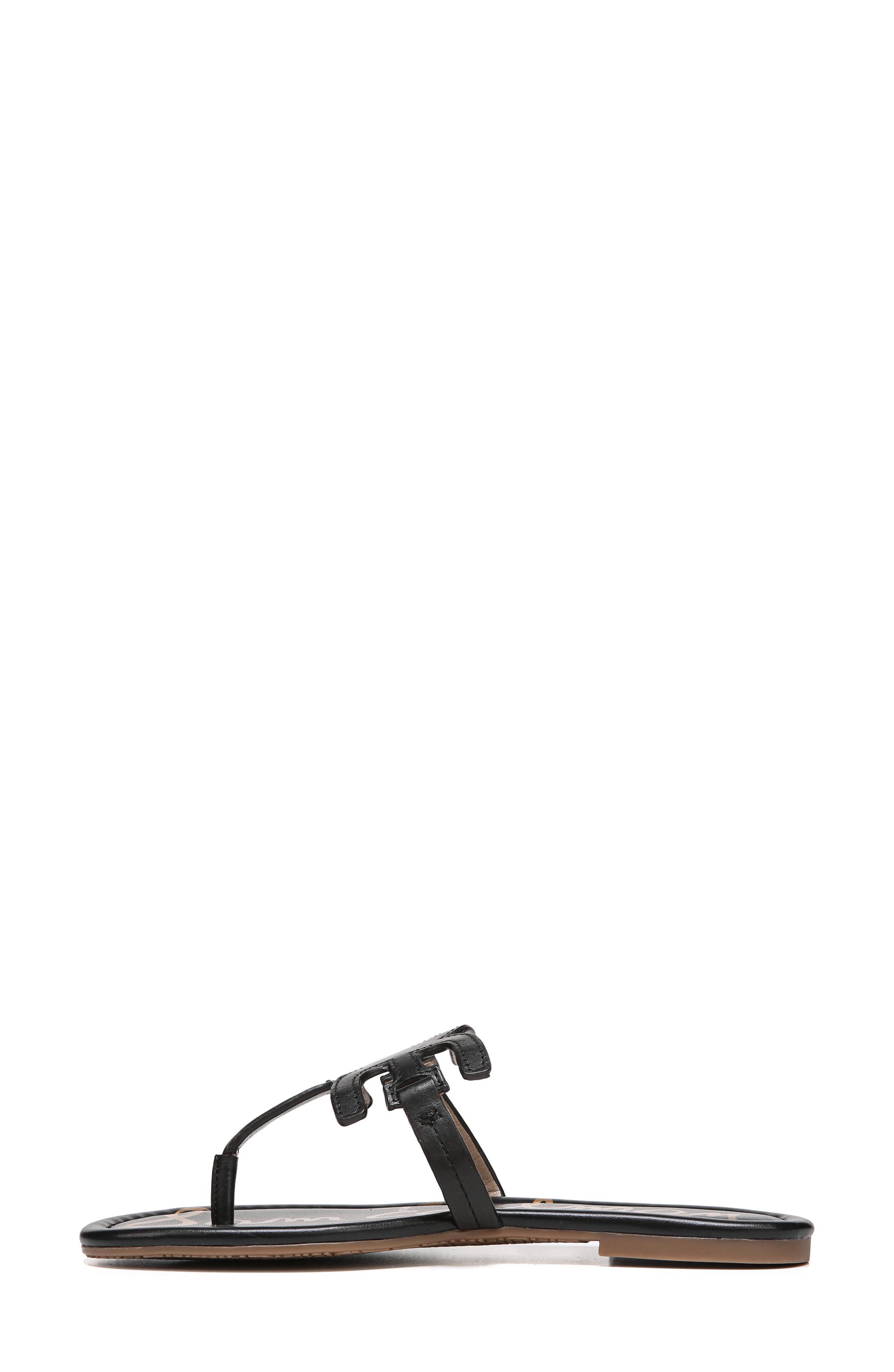 Carter Thong, Alternate, color, BLACK LEATHER