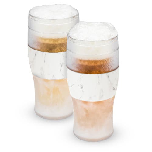 Host Beer Freeze Cooling Cup Set Of 2 In Marble