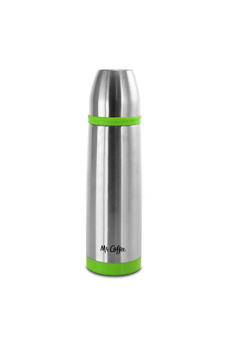 MR COFFEE Altona 3 Piece 27 Ounce Stainless Steel Thermal Travel Bottles, Alternate, color, Green
