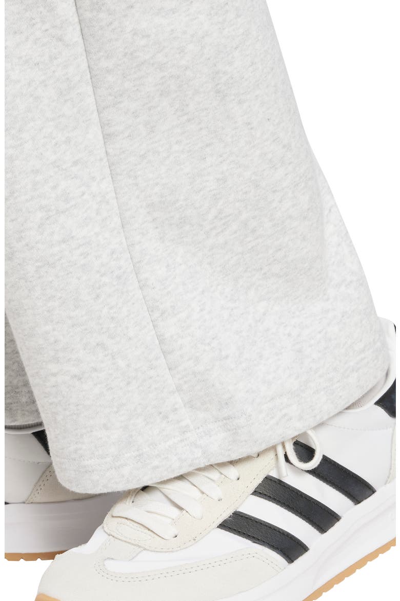 Fleece Sweatpants, Alternate, color, LIGHT GREY HEATHER/ WHITE
