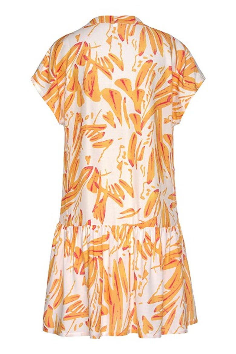 Women's Flounce Hem Shift Dress, Alternate, color, Sand Multi