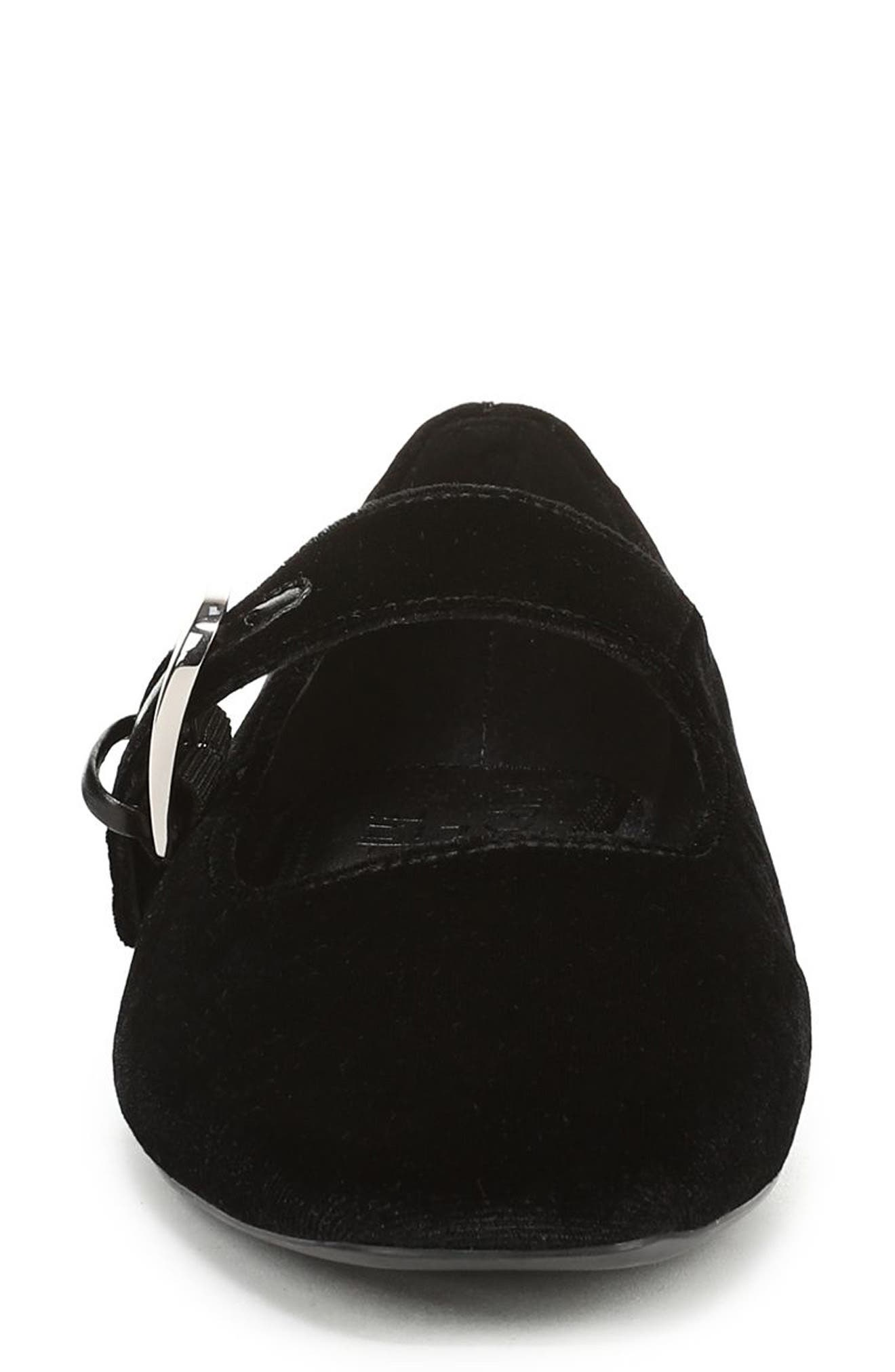 Cosmic Mary Jane Flat (Women)- Wide Width Available, Alternate, color, BLACK