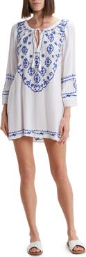 BOHO ME Embroidered Sequin Cover-Up Tunic