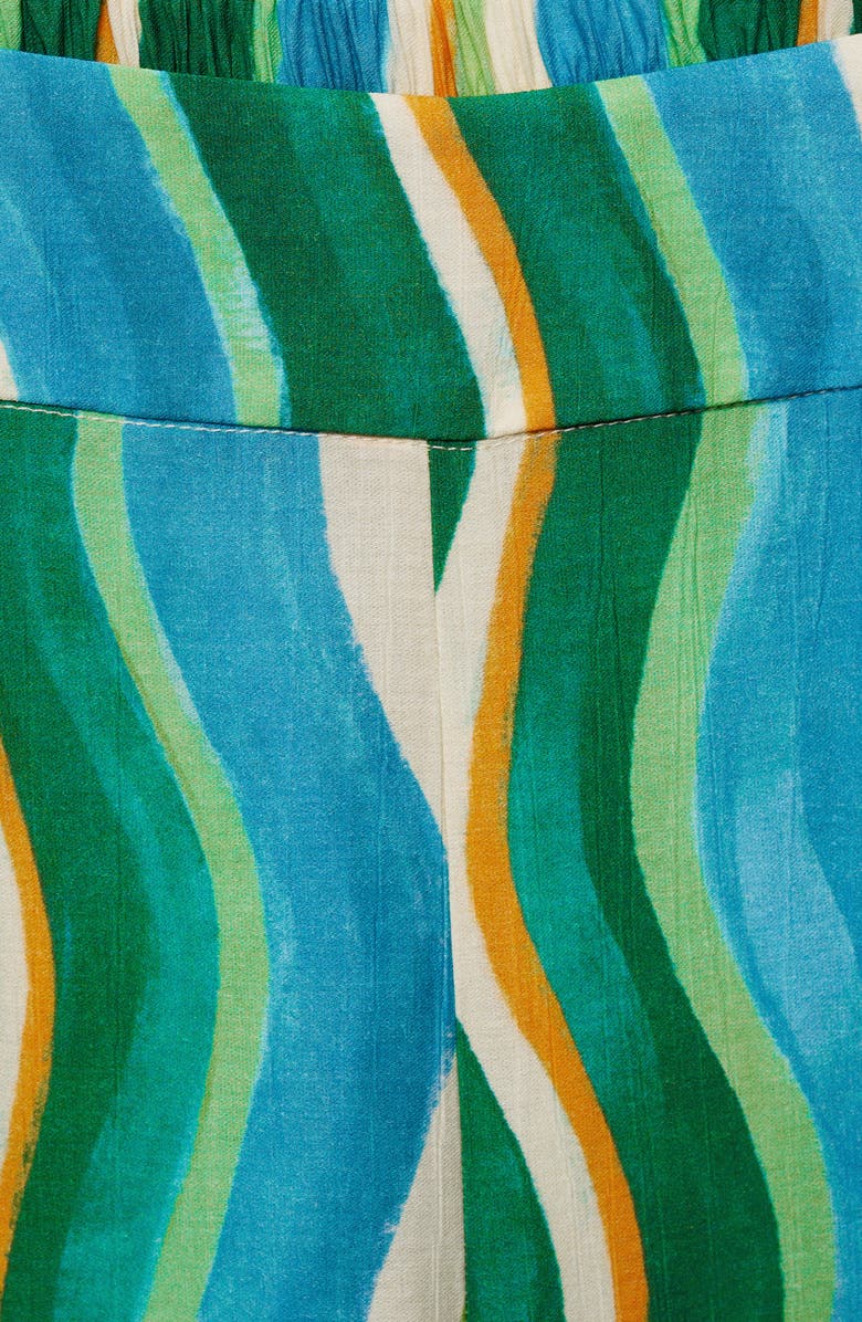 MANGO Wavy Print Wide Leg Pants, Alternate, color, 