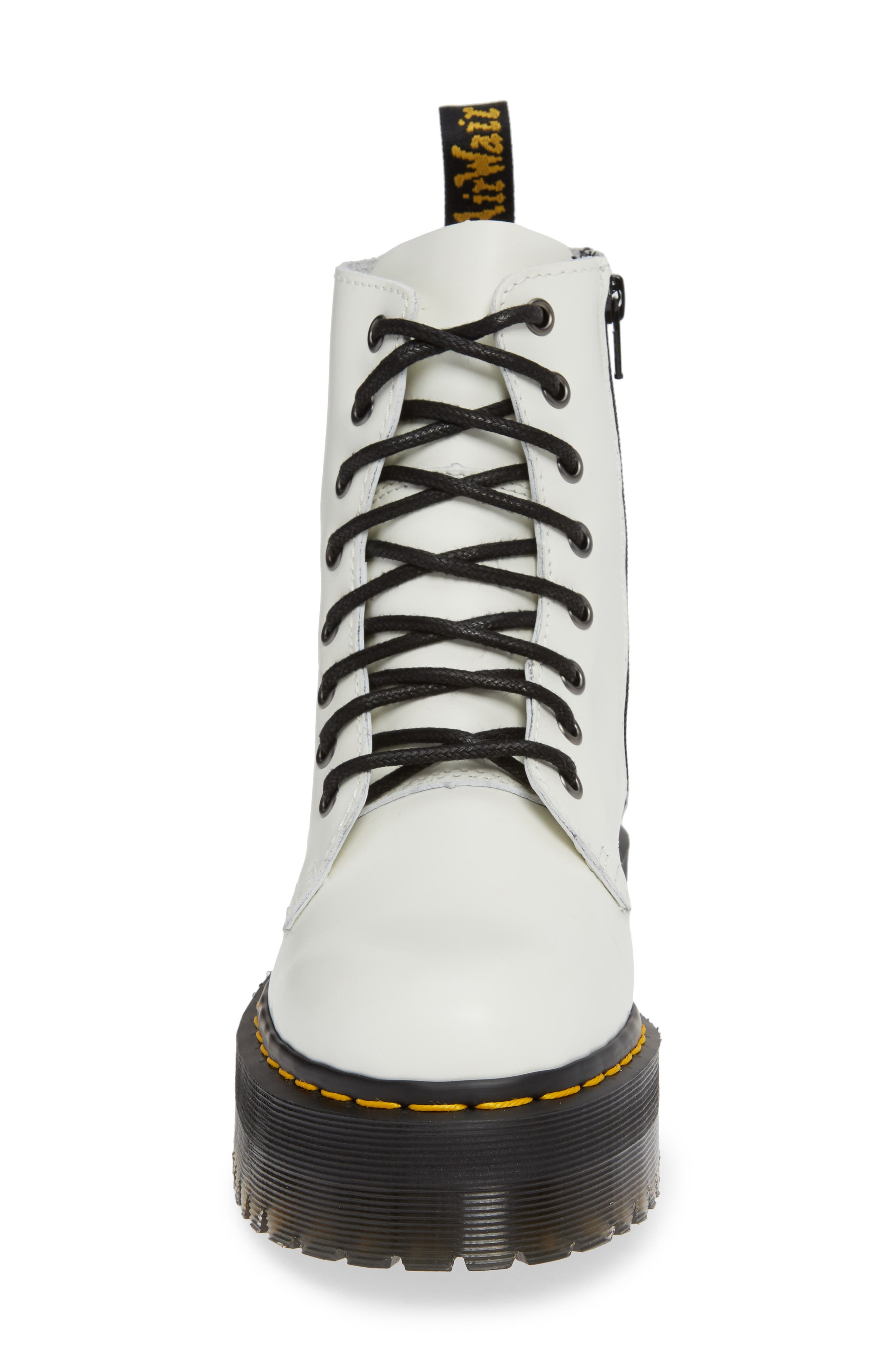 Gender Inclusive Jadon Platform Boot, Alternate, color, WHITE SMOOTH LEATHER