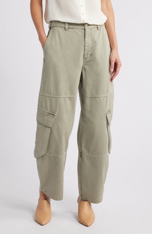 Frame The Bubble Barrel Leg Cargo Pants In Rosemary
