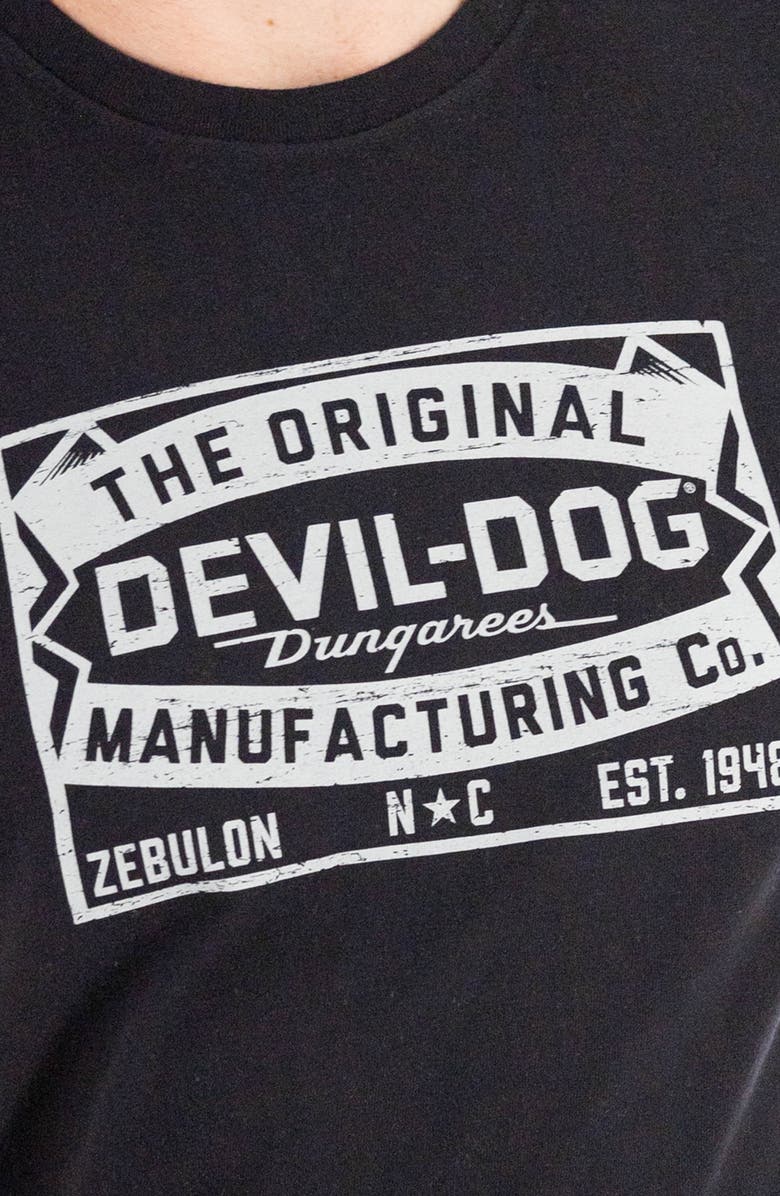 Devil-Dog Dungarees Patch Graphic T-Shirt, Alternate, color, Black