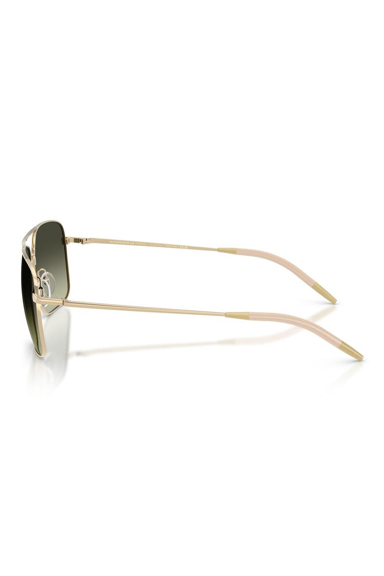 Clifton 58mm Gradient Rectangular Sunglasses, Alternate, color, GOLD / G-15 GRADIENT